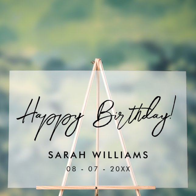 Calligraphie de script moderne Joyeux Anniversaire (Neutre)