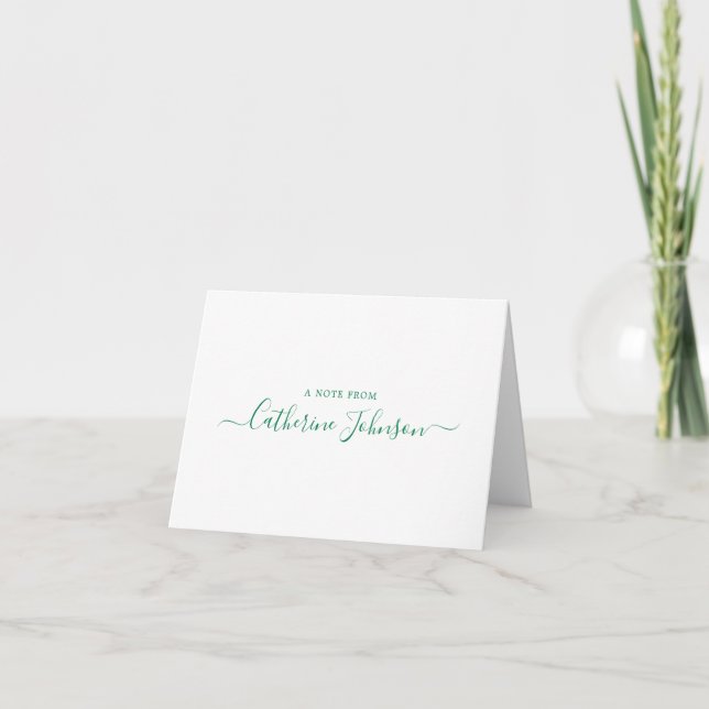 Calligraphie De Script Moderne Une Note De Forest  (Devant)