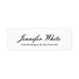 Calligraphie élégant Noir & Blanc Classique