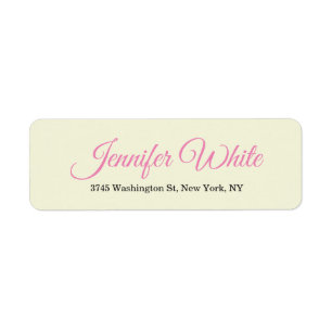 Calligraphie Élégante Gras Retro Beige Rose