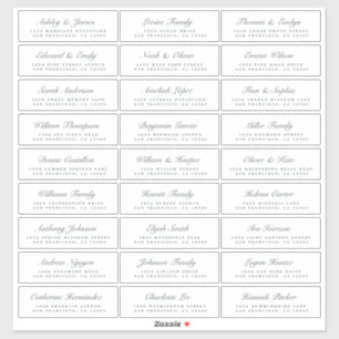 Calligraphie Étiquettes de adresse invités ORDER 8