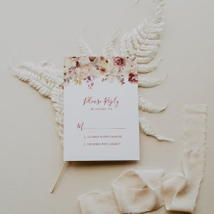 Calligraphie Graceful Floral RSVP