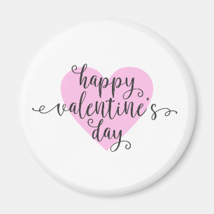 Calligraphie Heureuse Sainte-Valentin Magnet