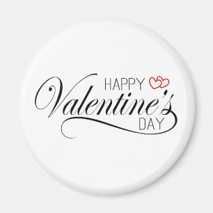 Calligraphie Heureuse Sainte-Valentin   Magnet