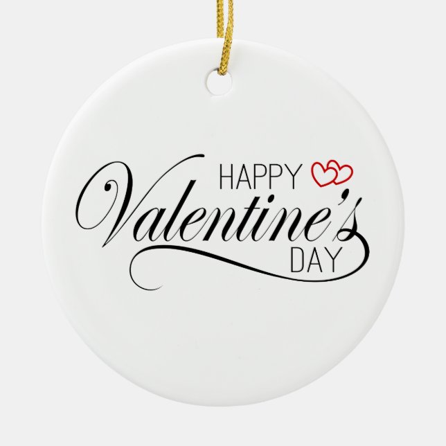 Calligraphie Heureuse Sainte-Valentin | Ornement (Devant)