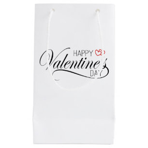 Calligraphie Heureuse Sainte-Valentin   Sac cadeau