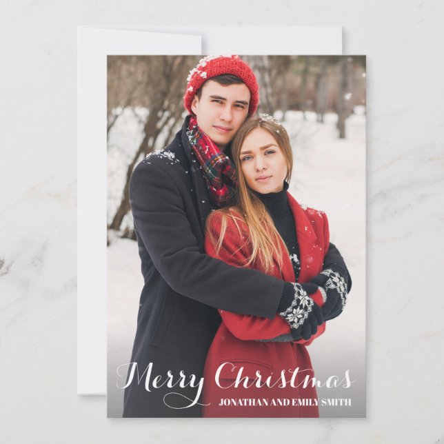 Calligraphie Joyeux Noël Carte de Noël (Devant)