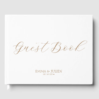 calligraphie Livre d'or et de mariage blanc