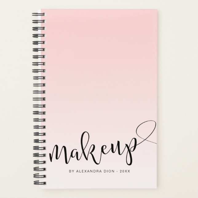 Calligraphie manuscrite simple rose clair (Devant)