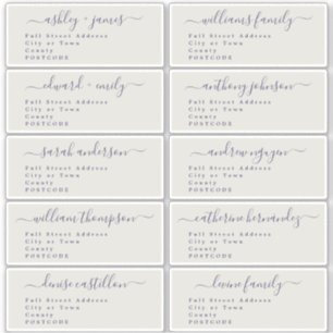 Calligraphie Mariage Étiquette de adresse invité U