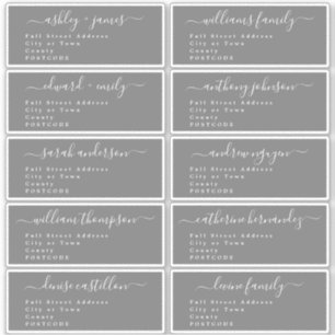 Calligraphie Mariage Étiquette de adresse invité U