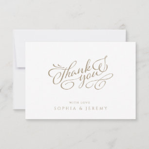 Calligraphie minimale Écriture élégante Merci