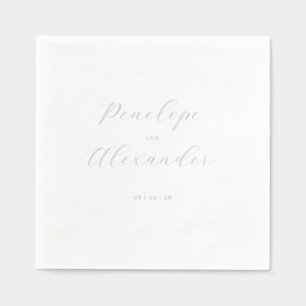 Calligraphie minimaliste grise élégante