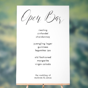 Calligraphie minimaliste moderne Barre blanche Mar