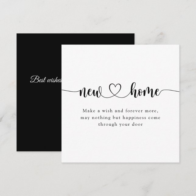 Calligraphie Minime nouvelle carte de chauffage do (Devant / Derrière)