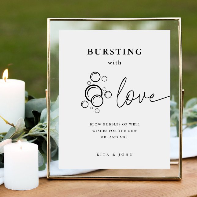 Calligraphie moderne éclatant d'amour bulle signe (Créateur téléchargé)