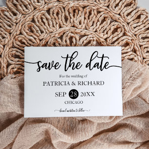 Calligraphie Moderne Grasse Faire-Part de Mariage 