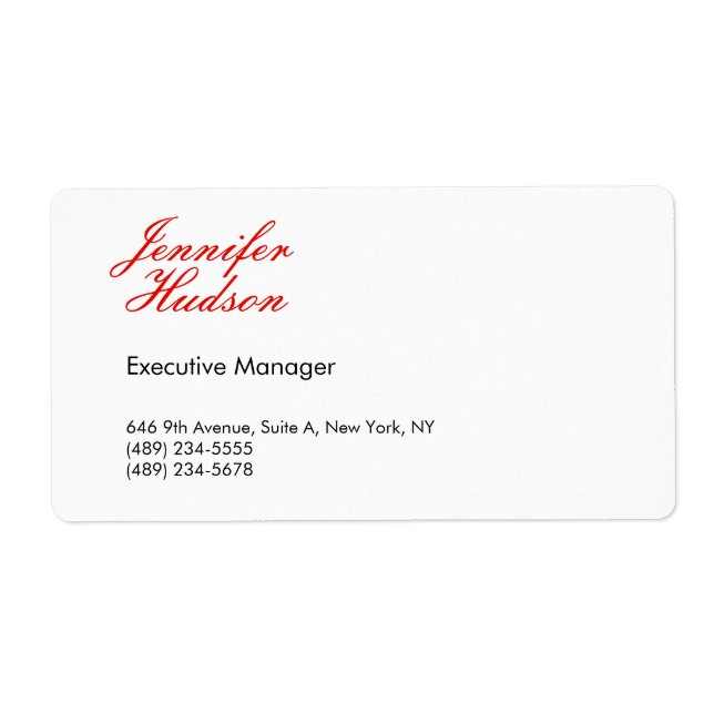 Calligraphie moderne minimaliste professionnelle (Devant)