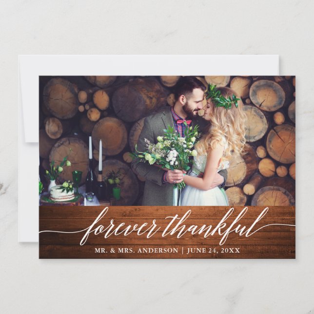 Calligraphie moderne pour toujours Merci Mariage b (Devant)