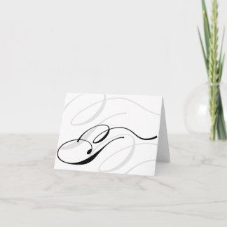 Calligraphie noir et blanc Cartes de monographie T