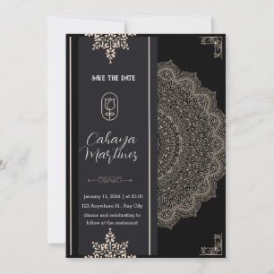 Calligraphie noire romantique Tous les Faire-part