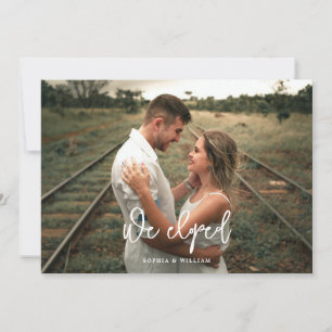 Calligraphie Photo Elopement Mariage Faire-part