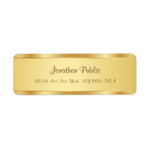 Calligraphie populaire Nom du script Texte Or mode