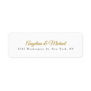 Calligraphie professionnelle Elegant or couleur