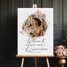 Calligraphie Quinceanera photo bienvenue