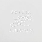 Calligraphie romantique Couple Monogram Mariage