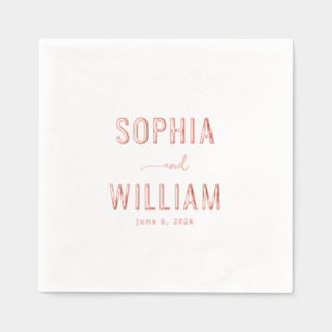 Calligraphie romantique en or rose