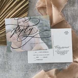 Calligraphie romantique Menu Choix RSVP