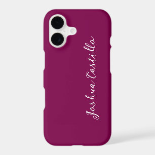 Calligraphie Simple Couleur Vin Nom Professionnel