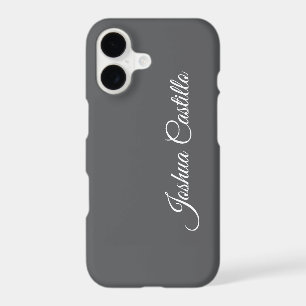 Calligraphie Simple Gris Professionnel Nom