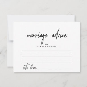 Calligraphie Whimsical Cartes de conseil de mariag