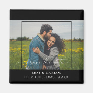 Calligraphy 2 Photo Mod & Save the Date Magnet
