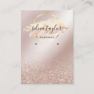 Calligraphy art Earring display card