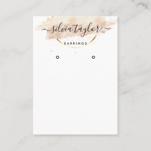 Calligraphy art Earring display card