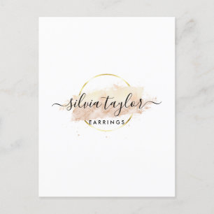 Calligraphy art Earring display card