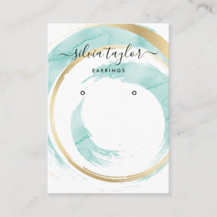 Calligraphy art Earring display card