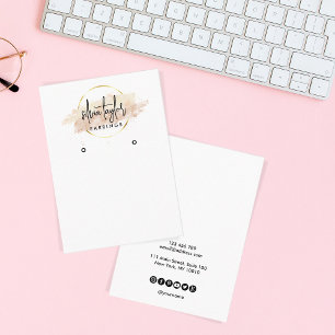Calligraphy art Earring display card