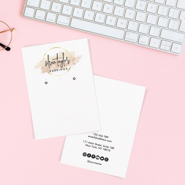 Calligraphy art Earring display card (Creator Uploaded)