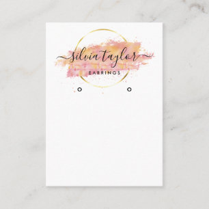 Calligraphy art Earring display card