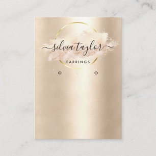 Calligraphy art Earring display card