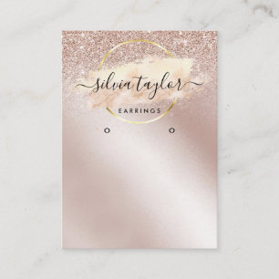 Calligraphy art Earring display card