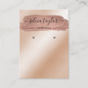 Calligraphy art modern Earring display card