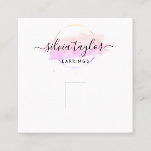 Calligraphy Art Ring Holder Square Business Card