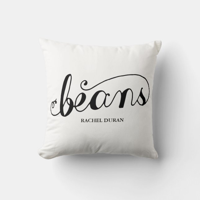 calligraphy beans pillow (Front)