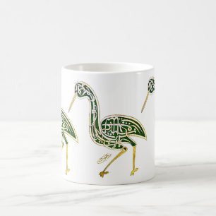 Calligraphy Bird (Stork) Coffee Mug
