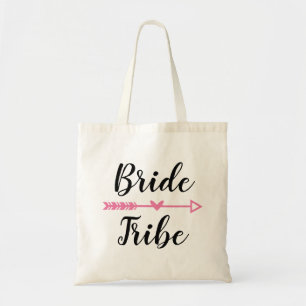 Calligraphy Bride Tribe Arrow Tote Bag